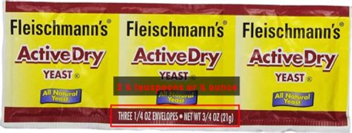 2 packets of yeast