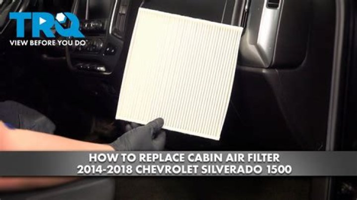 2018 silverado cabin air filter