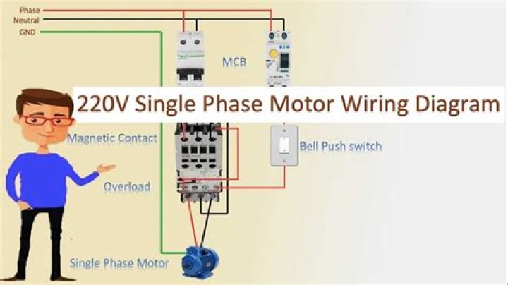 220 volt single phase motor wiring diagram