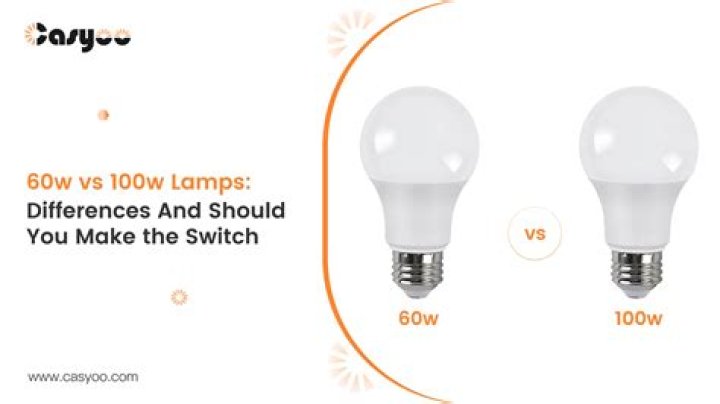 60 watt vs 100 watt