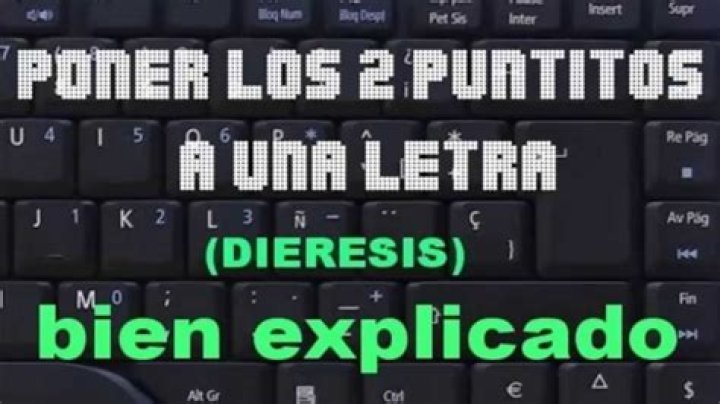 a con dos puntos arriba
