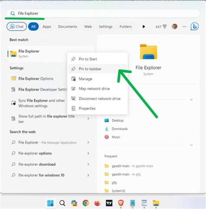a file explorer window is divided into