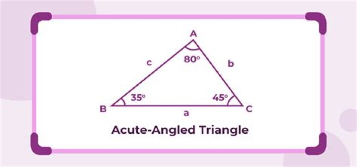 a triangle with three acute interior angles