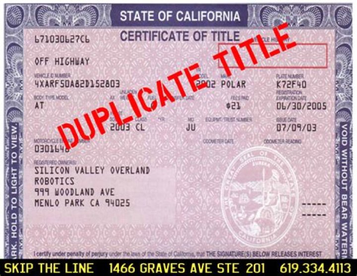 aaa dmv services duplicate title