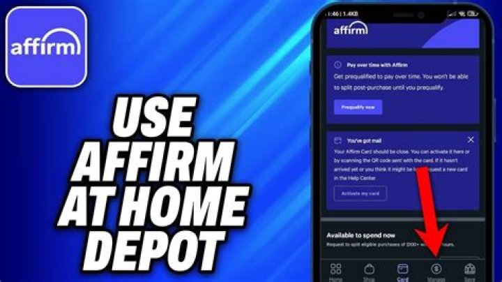 affirm home depot