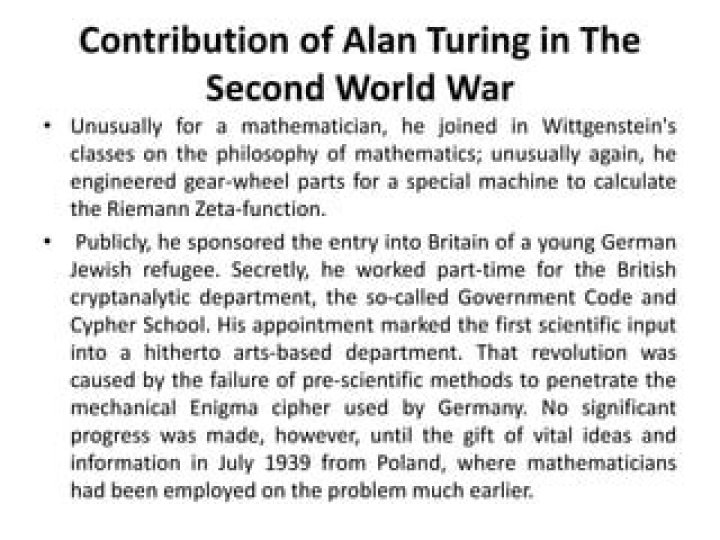 alan turing contribution in mathematics