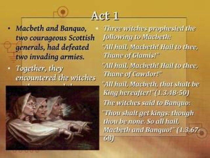 all hail macbeth that shalt be king hereafter