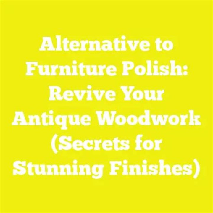 alternative to furniture polish