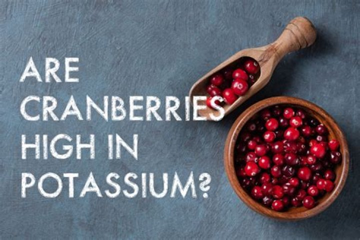 are cranberries high in potassium
