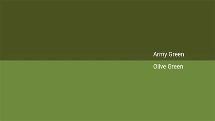 army green vs olive green
