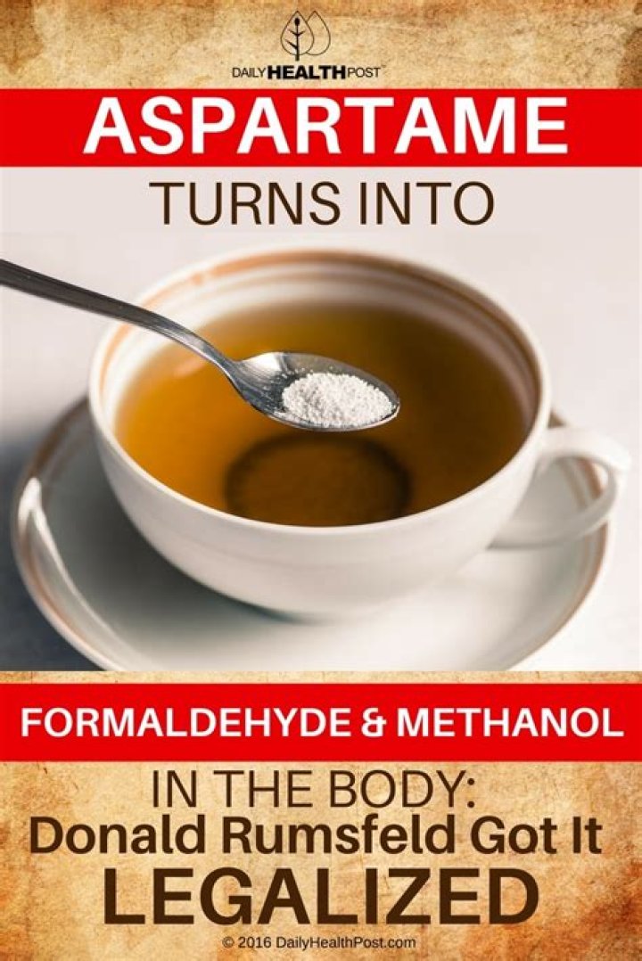 aspartame turns into formaldehyde