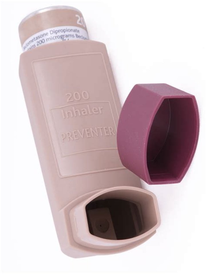asthma inhalers pink