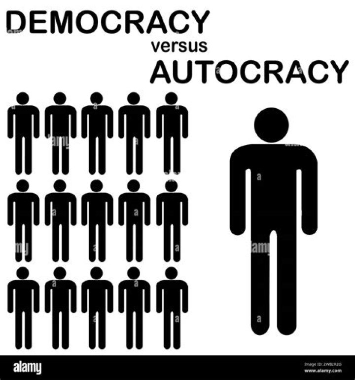 autocracy and democracy are different because