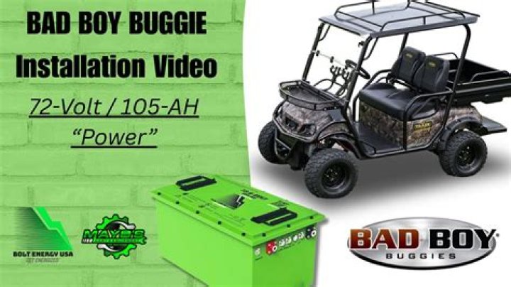 bad boy buggy battery life