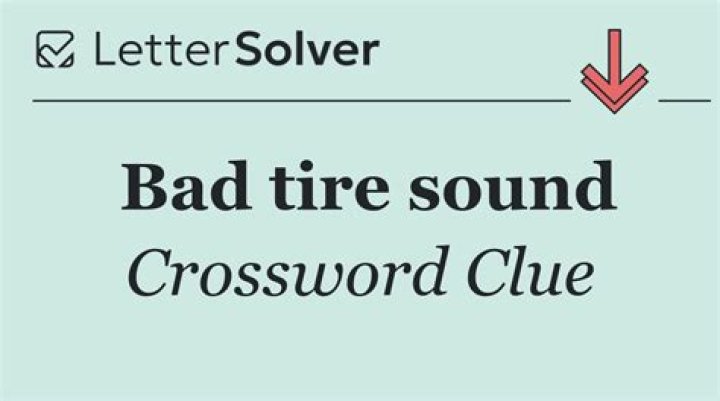 bad tire sound