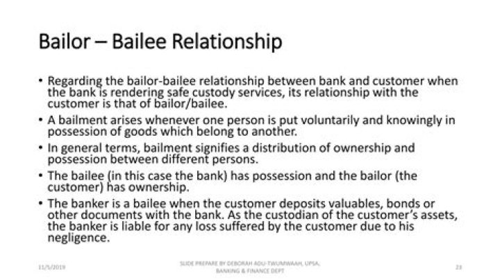 bailor bailee relationship