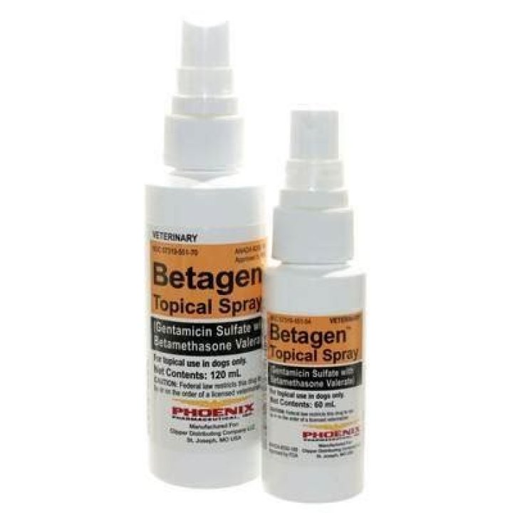 betagen spray dog licking