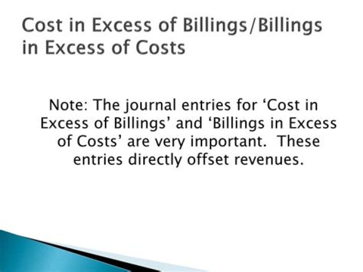 billings in excess of costs