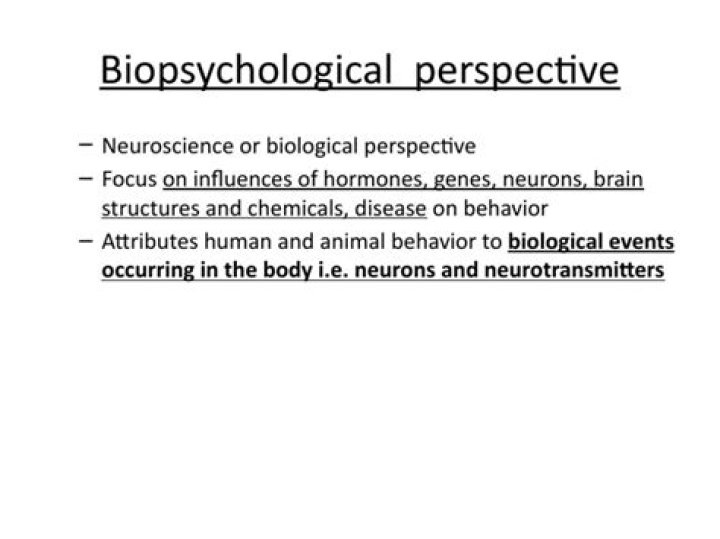 biopsychological perspective