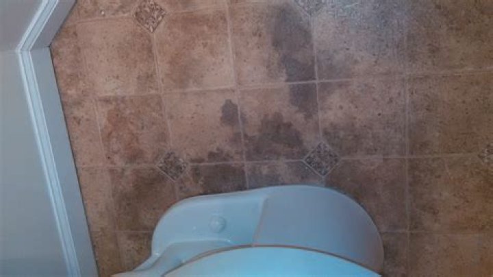 black stains on vinyl floor