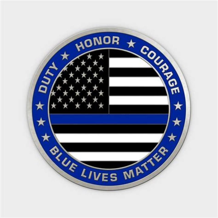 blue lives matter flag tattoo