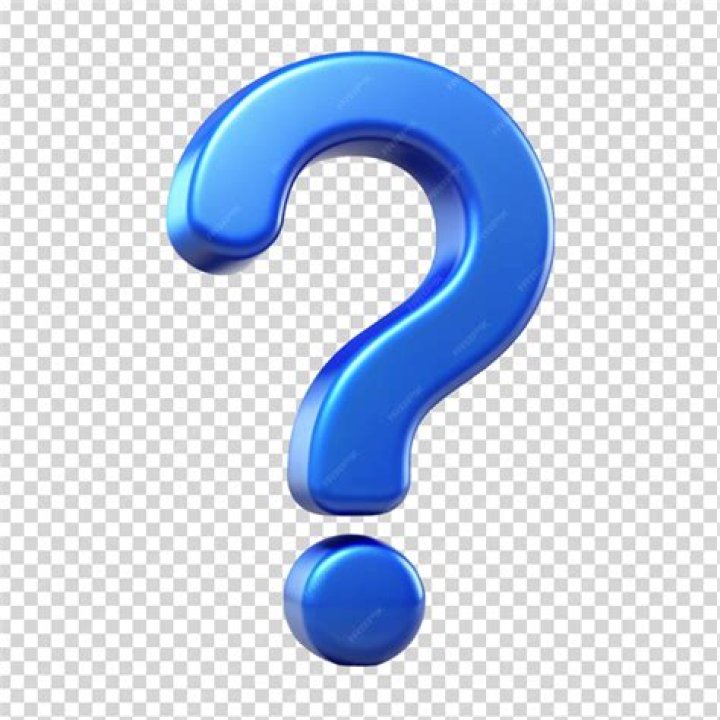 blue question mark