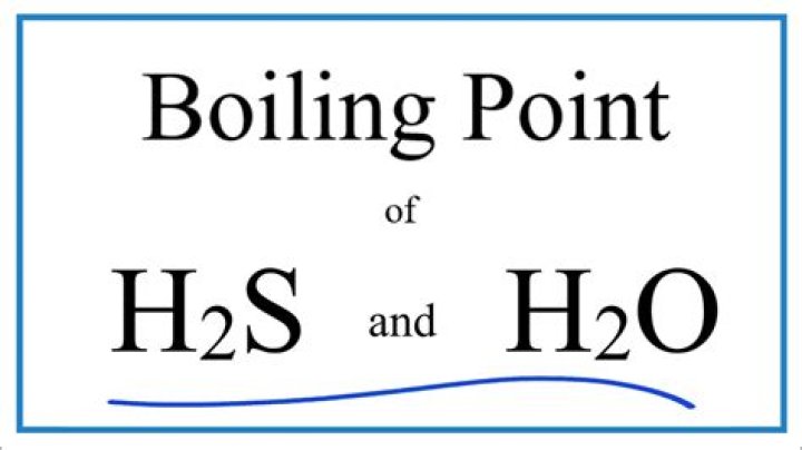 boiling point of h2s is greater than h2o