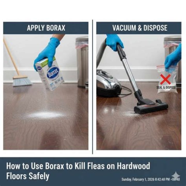 borax for fleas on hardwood floors