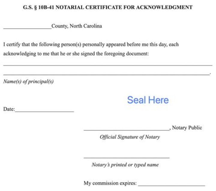 can a north carolina notary notarize in another state
