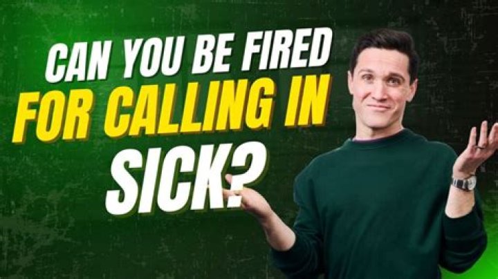 can an employer fire you for being sick in canada