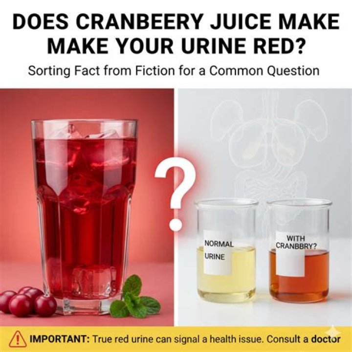 can cranberry juice make your poop red