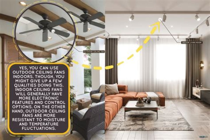 can i use an outdoor ceiling fan indoors