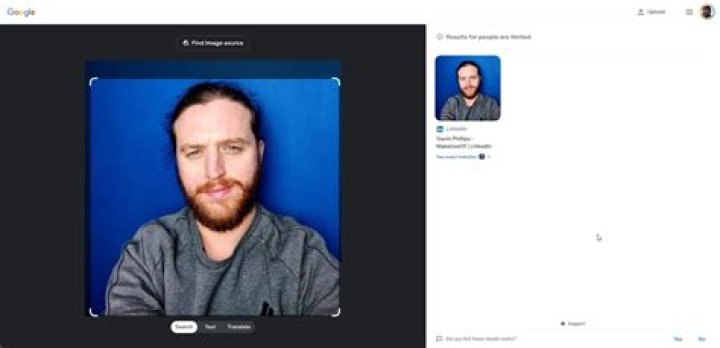 Can you do a face search on Google?