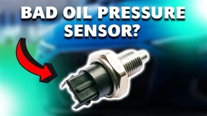 can you drive with a bad oil pressure sensor