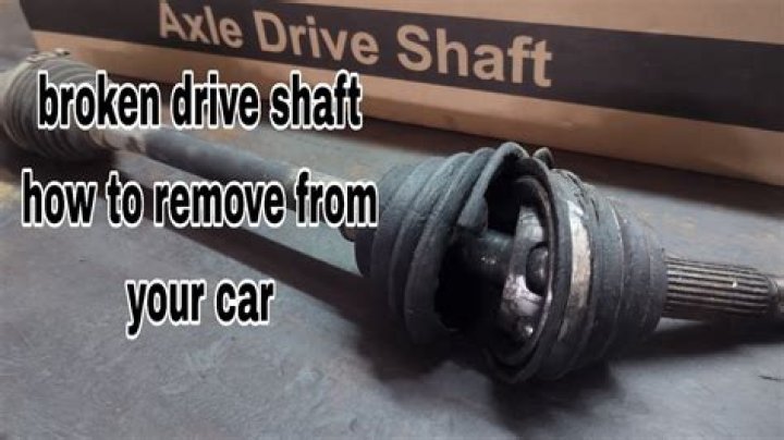 can you drive with a broken drive shaft