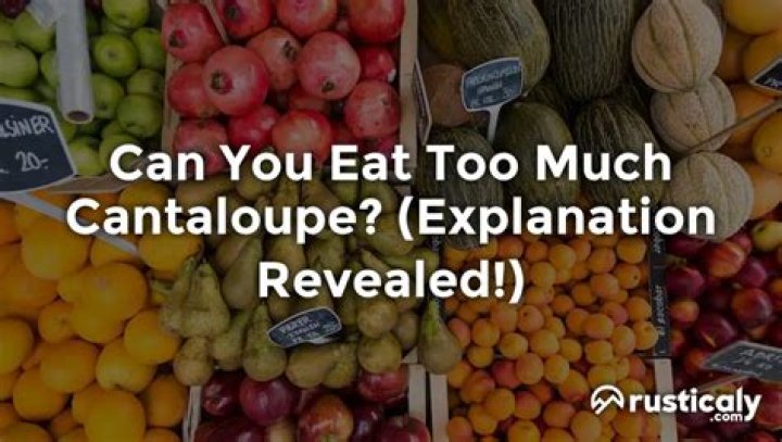 can you eat too much cantaloupe