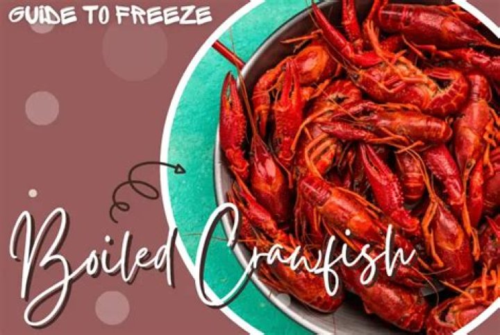 can you freeze boiled crawfish