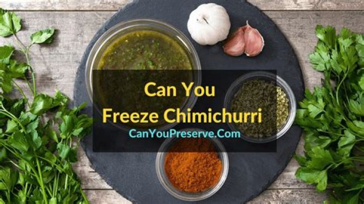 can you freeze chimichurri