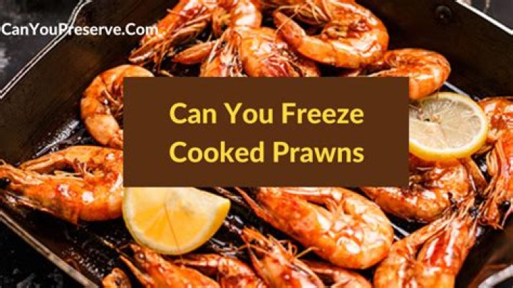 can you freeze cooked seafood