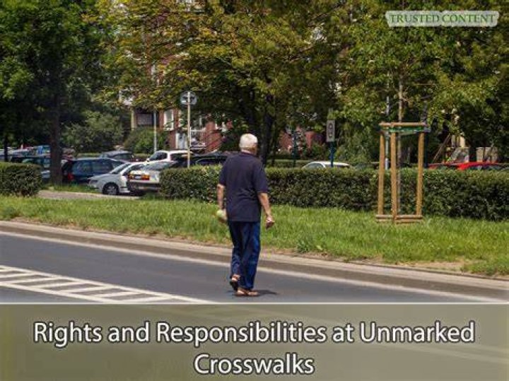 can you park in an unmarked crosswalk