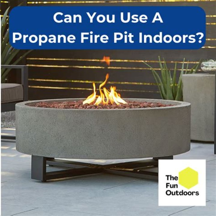 can you use a propane fire pit indoors