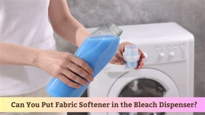 can you use bleach and fabric softener together