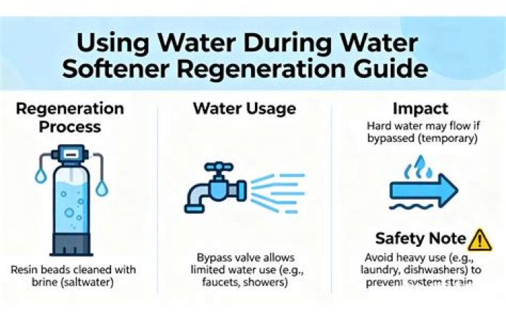 can you use water while softener is regenerating