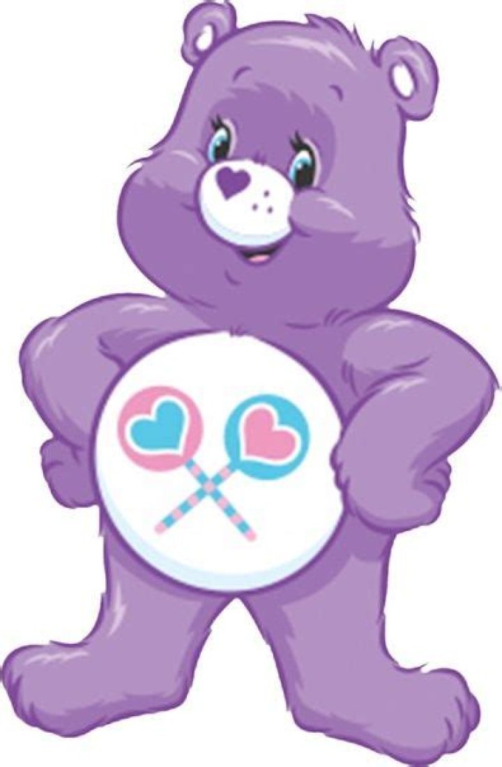 care bear with two hearts