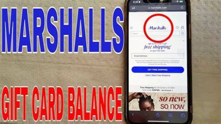 check marshalls gift card balance