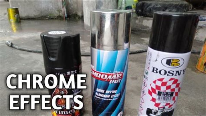chrome spray paint on plastic