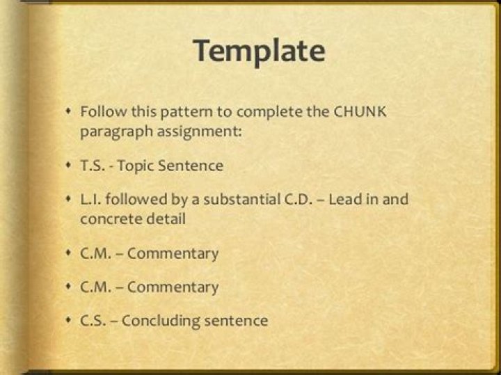 chunk paragraph