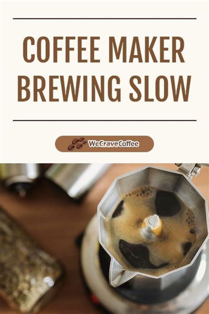 coffee maker brewing slow