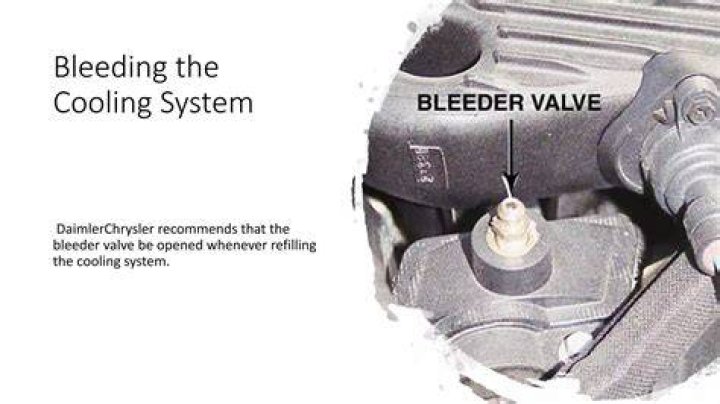 cooling system bleeder valve location