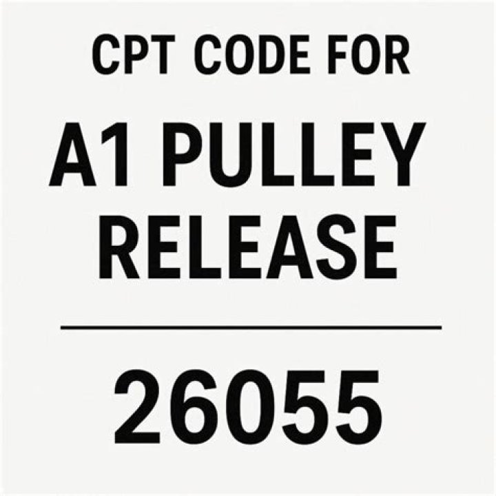 cpt code for a1 pulley release